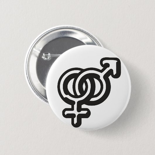 Badge Rond 5 Cm Vicie Heteros (Devant & derrière)