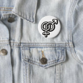 Badge Rond 5 Cm Vicie Heteros (En situation)