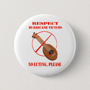 Badge Rond 5 Cm Victimes d'ouragan de respect. Aucun luter, svp