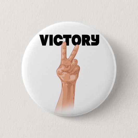 Badge Rond 5 Cm Victoire (Devant)