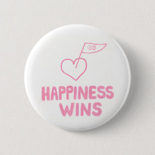 Badge Rond 5 Cm Victoires de bonheur