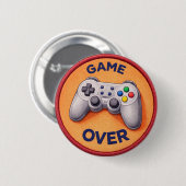 Badge Rond 5 Cm Videogame (Devant & derrière)
