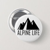 Badge Rond 5 Cm Vie alpine (Devant & derrière)