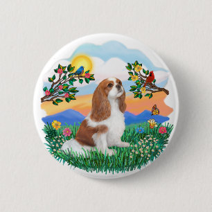 Badge Rond 5 Cm Vie Lumineuse - Cavalier (BL-F)