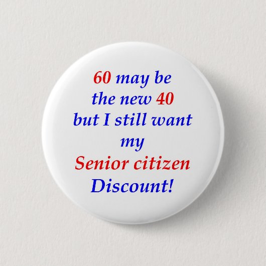 Badge Rond 5 Cm Vieillard 60 (Devant)