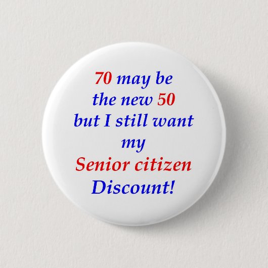 Badge Rond 5 Cm Vieillard 70 (Devant)