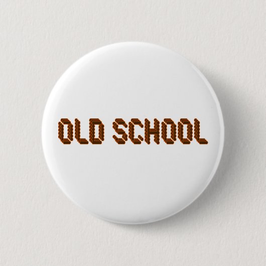 Badge Rond 5 Cm Vieille école (Devant)