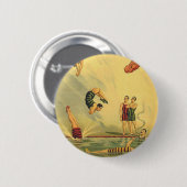 Badge Rond 5 Cm Vieille école de plongée SUPÉRIEURE (Devant & derrière)