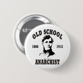 Badge Rond 5 Cm Vieille école -- Voltairine de Cleyre (Devant & derrière)