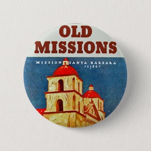 Badge Rond 5 Cm Vielles missions ~ Père Noël Barbara