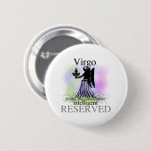 Badge Rond 5 Cm Vierge au sujet de vous (Devant & derrière)