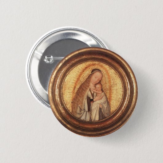 BADGE ROND 5 CM VIERGE AVEC ENFANT (Devant & derrière)