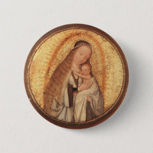 BADGE ROND 5 CM VIERGE AVEC ENFANT