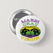 Badge Rond 5 Cm Vierge de mardi gras (Devant & derrière)