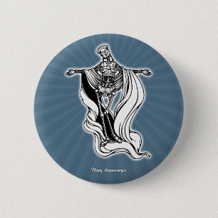 Badge Rond 5 Cm Vierge de vapeur de Mary