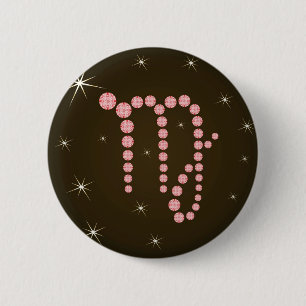 Badge Rond 5 Cm Vierge du 23 août au 23 septembre