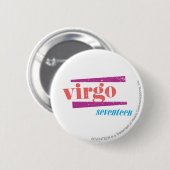Badge Rond 5 Cm Vierge LtPink (Devant & derrière)