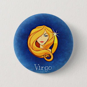 Badge Rond 5 Cm Vierge, Vergine
