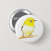 Badge Rond 5 Cm Viero jaune (Devant & derrière)