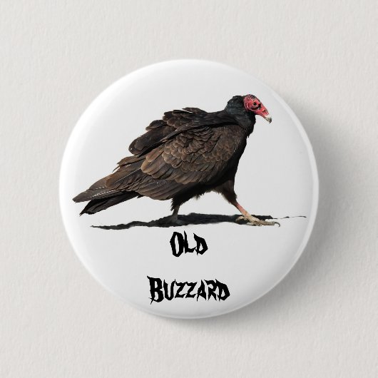 BADGE ROND 5 CM VIEUX BUZZARD (Devant)