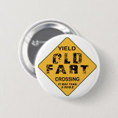 Badge Rond 5 Cm Vieux croisement de pet (Devant & derrière)