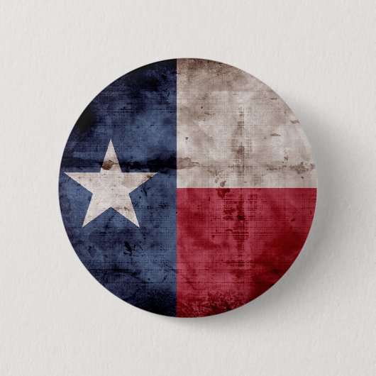 Badge Rond 5 Cm Vieux drapeau du Texas (Devant)