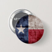 Badge Rond 5 Cm Vieux drapeau du Texas (Devant & derrière)