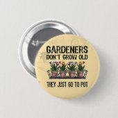 Badge Rond 5 Cm Vieux jardiniers (Devant & derrière)