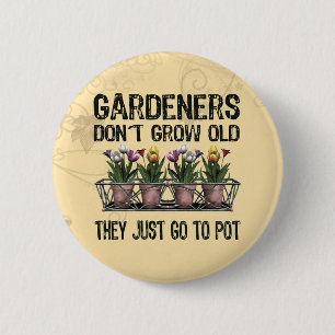 Badge Rond 5 Cm Vieux jardiniers