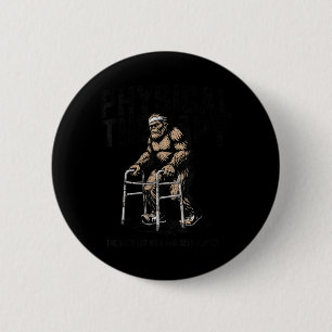 Badge Rond 5 Cm Vieux Sasquatch Bigfoot Kinésithérapie Drôle
