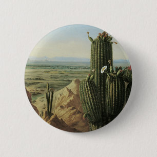 Badge Rond 5 Cm View from Maricopa Mountain Near Rio Gila by Pratt