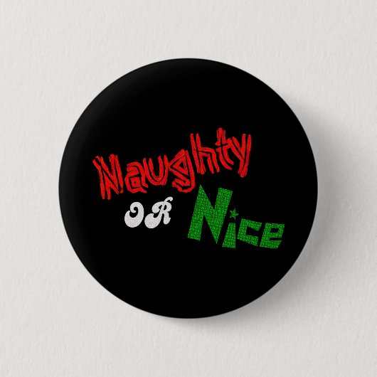 Badge Rond 5 Cm Vilain ou Nice ? Bouton (Devant)