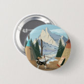 Badge Rond 5 Cm Village cherokee (Devant & derrière)