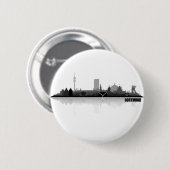 Badge Rond 5 Cm Ville de Dortmund Skyline (Devant & derrière)