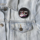 Badge Rond 5 Cm Ville de Grunge (En situation)