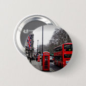 Badge Rond 5 Cm Ville de Londres (Devant & derrière)