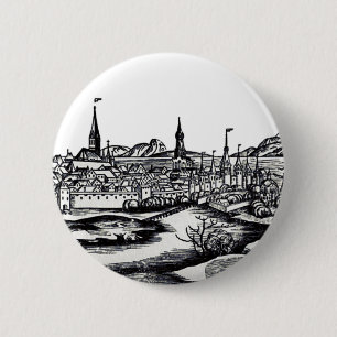 Badge Rond 5 Cm Ville de Lübeck dans le nord de l'Allemagne