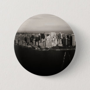 Badge Rond 5 Cm Ville qui ne dort jamais