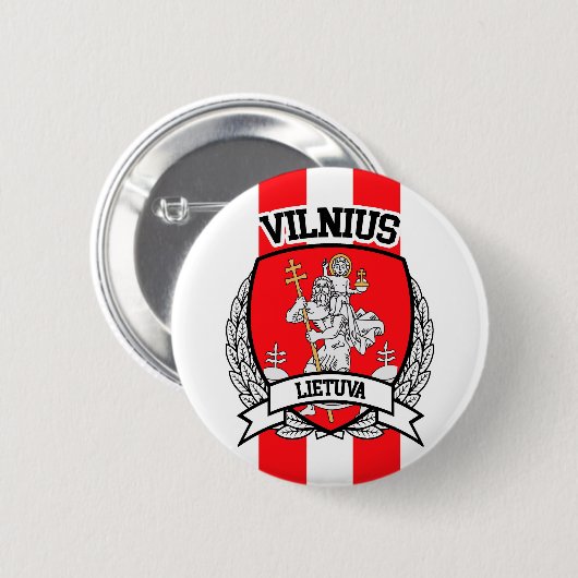 Badge Rond 5 Cm Vilnius (Devant & derrière)