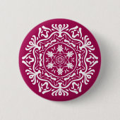 Badge Rond 5 Cm Vin Mandala (Devant)