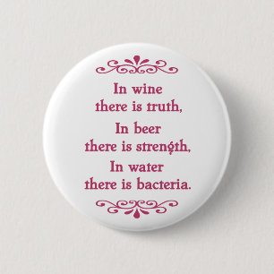Badge Rond 5 Cm Vin Veritas - Cf-l d'en