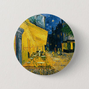 Badge Rond 5 Cm Vincent van Gogh Café Terrasse, Place du Forum