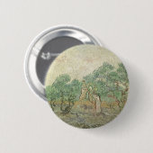 Badge Rond 5 Cm Vincent van Gogh - Cueillette des olives (Devant & derrière)