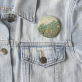 Badge Rond 5 Cm Vincent van Gogh - cueillette d'olives (En situation)