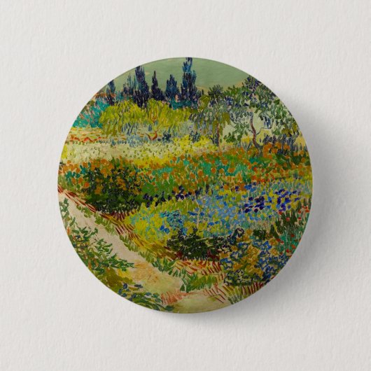 Badge Rond 5 Cm Vincent Van Gogh Garden (Devant)