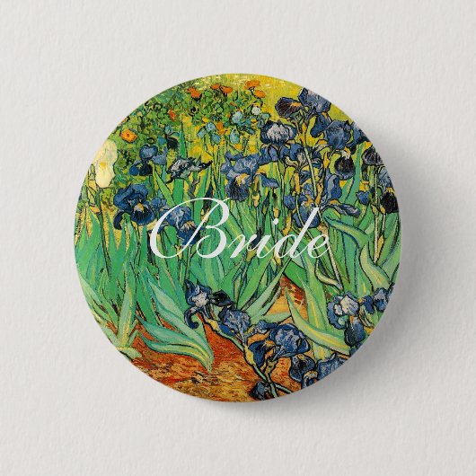 Badge Rond 5 Cm Vincent van Gogh,Iris (Devant)
