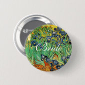 Badge Rond 5 Cm Vincent van Gogh,Iris (Devant & derrière)