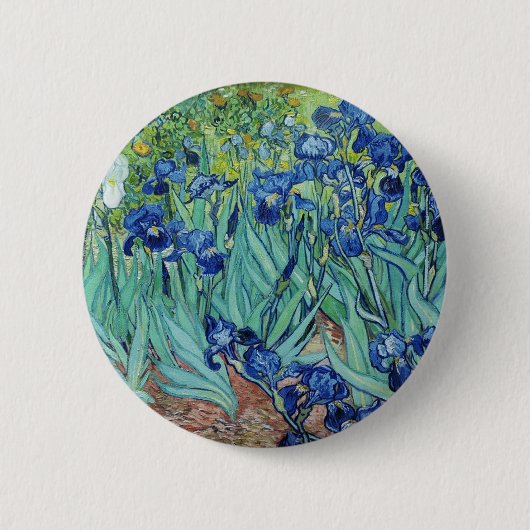 Badge Rond 5 Cm Vincent van Gogh Iris (Devant)