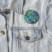 Badge Rond 5 Cm Vincent van Gogh Iris (En situation)