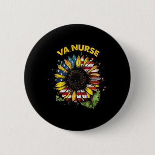 Badge Rond 5 Cm Vintage 4 juillet Va Nurse Patriotique Réel Amériq